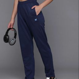 Women Solid Blue Track Pants-image-61