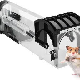 Rat Trap Cage 32 cm Humane Mouse Trap Catcher No Kill Reusable Snap Trap-17