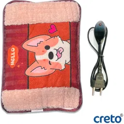 Velvet Fur Portable Gel Pad (Muscle Pain-Period Cramps) Electric 1 L Hot Water Bag-image-64