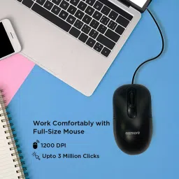 Gizmore GIZ-M001 Wired Ambidextrous Optical Mouse image 2