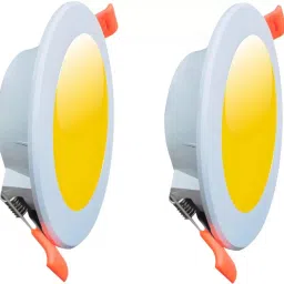 EXCEL-9 Watts Bright Round LED Conceal Down Light Warm White Pack of 2 Ceiling Light Ceiling Lamp-picture-26
