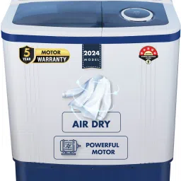 6.5 kg 5 Star Rating Innowash Range Semi Automatic Top Load Blue, White-24