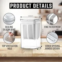 apsara kitchenware Yogurt & Curd Maker - 1100ml Mesh Strainer with Lid Yogurt Filter for Thick Curd Yogurt Maker image 2