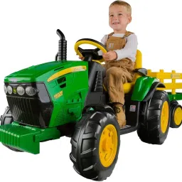 Ride-On Tractor With Wagon Ground Force, 12-Volt, For Kid Rideons & Wagons Battery Operated Ride On-image-41