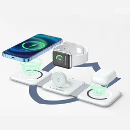 Talabat 3 IN 1 D1900 3 in 1 Wireless Charger [Dual Phone Charge] Charging Pad-image-28