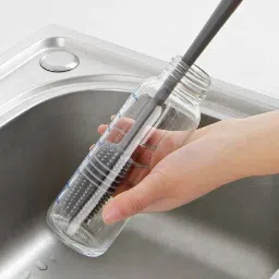 Silicon Brush for Water Bottles Flask Long Handle Bottle Cleaning Brush-image-10