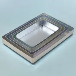 Aluminum Small Rectangular Multi-purpose Trays - 7" 8" 9" 10" 11", 5 pcs Set Tray-16