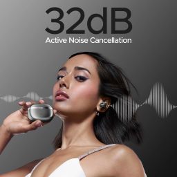 boat Nirvana Ion 32dB Active Noise Cancellation, 120HRS, Bionic Mode, HIFI5 Bluetooth Headset image 3