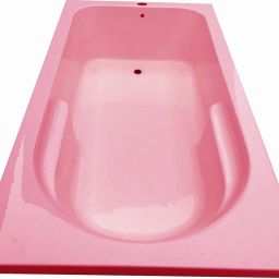 Alexander 6 Feet Rectangular Fixed - Pink Alcove Bathtub-image-79