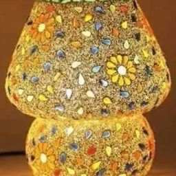 Multi mosaic colorful s-table lamp @27k Table Lamp-image-47