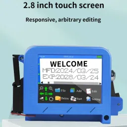 InkWell Mini Handheld Portable Inkjet Printer 12.7 mm with hp original Cartridge Multi-function Monochrome Inkjet Printer-16