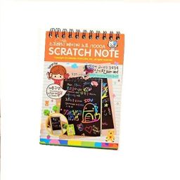 SCRATCH NOTE DIARY (1 BOOKS - 10 PAGES) 14.5 CM X 10 CM SCRATCH MAGIC DOODLE NOTE PAD FOR KIDS ARTS AND CRAFTS PERFECT TRAVEL ACTIVITY-image-8