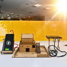 DIY Solar Mobile Charging House Model Kit, Science Project-28