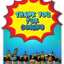 Avenger Retrun Gift Tag Theme Birthday Decoration party item Greeting Card-image-4