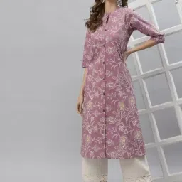 Women Printed Viscose Rayon Straight Kurta-image-49