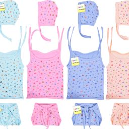 New Born Baby Clothes Jhabla Set standard Crib-picture-16
