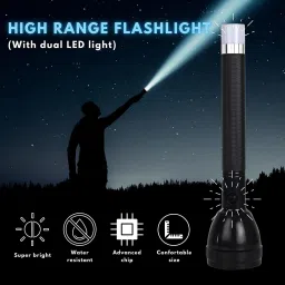 ot super 1 Km Lithium Long Range Led Light & Dual Battery Torch image 4