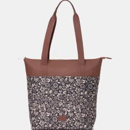 Women Black, White Tote-30