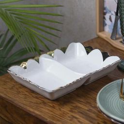 market 99 White Ceramic 1 Pc Appetizer Platter-picture-39