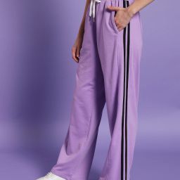 Women Solid Purple Track Pants-image-100