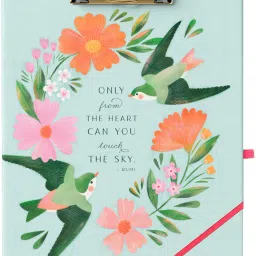 Floral Wings Clipfolio with Notepad-image-75