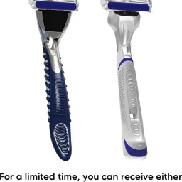 letsshave Pro 6 Plus Face & Body Manual Shaving Razor for Men, (1 Razor Handle, 1 Blade Cartridge with 1 Razor Cap), Men image 5