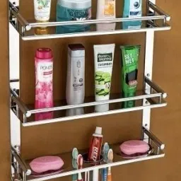 Multipurpose Bathroom Shelf Stainless Steel Wall Shelf-image-92