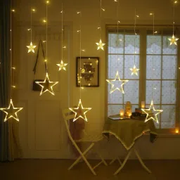 128 LEDs 2.49 m White Flickering Star Rice Lights-18