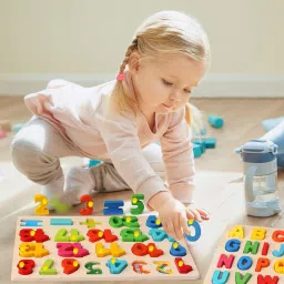 shalafi Number Peg Puzzle For Kids Math Counting Board Blocks Game With Knobs 1to20 image 3