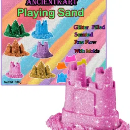 Filled Scented Kinetic Modelling Sand with Molds Pink (300 g)-image-2