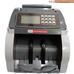 AKS AUTOMATION OVAL VALUE Semi Value Cash Counter with Fake Note Detection Note Counting Machine image 2