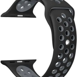 Styleys Band 42mm / 44mm Silicone Strap (Watch NOT Included) (Black Grey) Smart Watch Strap-image-27
