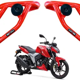 Shark crash Guard For Apache RTR160/200 4V (RED) Bike Crash Guard-12