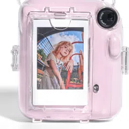 Zikkon Instax Mini 12 Crystal case with Film Pocket & colorful strapCamera Bag image 4