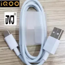 DVJ USB Type C Cable 2 A 1 m 66W FLASH CHARGE DATA CABLE FOR vivo iQOO 3 / 7 / Z3 / Z5 /Z7-22