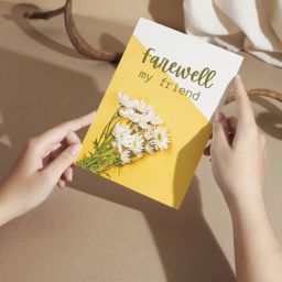 Farewell Gift For Friend Boss Colleague 5.8x8.3inches Printed Greeting Card-image-10