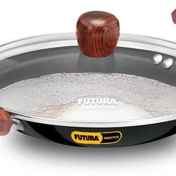 hawkins Futura Appachatty - Breakfast Pan, Small Kadhai with Glass Lid (NBFP09G) Appachatty with Lid 0.9 L capacity 21.67 cm diameter-picture-11