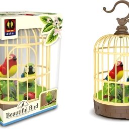 Kids Singing Moving Chirping Beautiful Electronic Bird Pet Toy in Cage-image-31