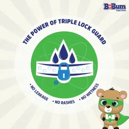 babum Super Pants Premium Diaper | Wetness Indicator | Medium | 72 Diapers - M image 5
