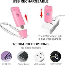 easeking Portable Book Reading Light at night, 3 Eye-Protecting Color, 3 Brightness Level Study Lamp image 4