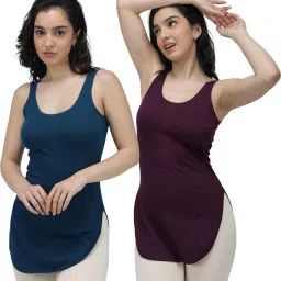 Women Multicolor Chemise-image-4