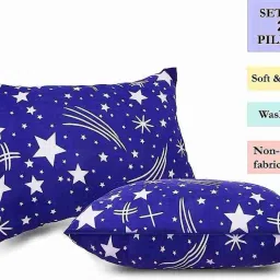 SOFT Microfibre Solid Sleeping Pillow Pack of 2-image-22