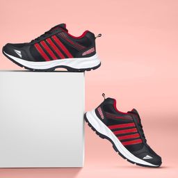 asian wndr-13 sports shoes for men | Latest Stylish Casual sport shoes for men |running shoes for boys | Lace up Lightweight black shoes for running, walking, gym, trekking, hiking & party Running Shoes For Men-picture-31
