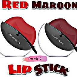 zukrave Apple shape waterproof ,long lasting moisturising lipstick pack of 2-picture-5