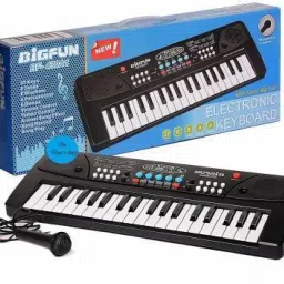 BIGFUN 37 Keys Electric Keyboard Piano with Microphone(BF-430A1) (White)-7