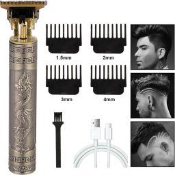 GETTRADE USB Rechargeable Cordless Electric Beard Trimmer Hair Clippers G74 Trimmer 60 min Runtime 4 Length Settings-image-88