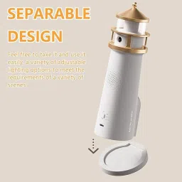 myrra Light House with LED Light Moon Projection Lighthouse Lamp Beacon,Remote Control Table Lamp image 4