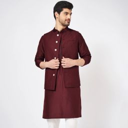 Solid Men Waistcoat-image-4