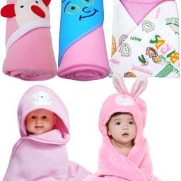 Abstract Single Hooded Baby Blanket forMild Winter-image-43