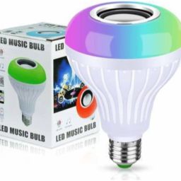 PB Softtech Led Bulb with Bluetooth Speaker Music Light Bulb B22 LED White + RGB Light Ball Bulb Colorful Lamp with Remote Control for Home, Bedroom, Living Room, Party Decoration Smart Bulb Smart Bulb-12